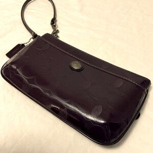 Plum Coach wristlet